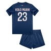 Maillot de Supporter Paris Saint-Germain Kolo Muani 23 Domicile 2024-25 Pour Enfant